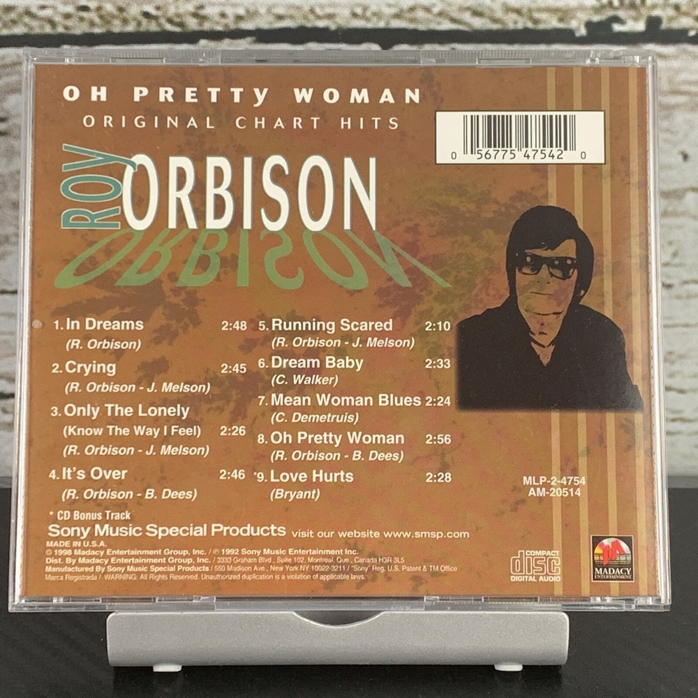 Roy Orbison – Oh Pretty Woman - Original Chart Hits (CD, Nov-1998, Madacy) - Picture 2 of 6